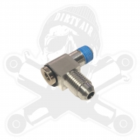 1/8"NPT x 1/4" JIC Aluminum Elbow 90° WITH PLUG